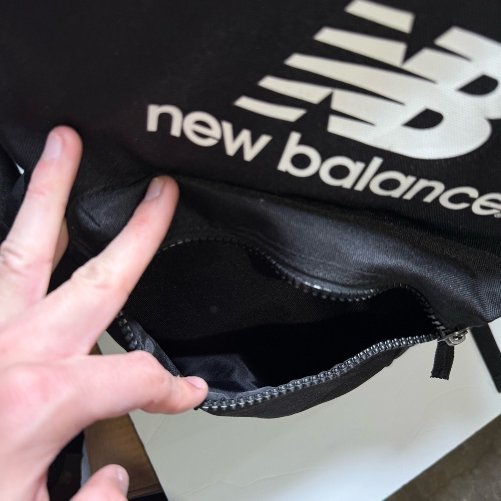 New Balance Booker Backpack Black and White - Picture 8 of 14